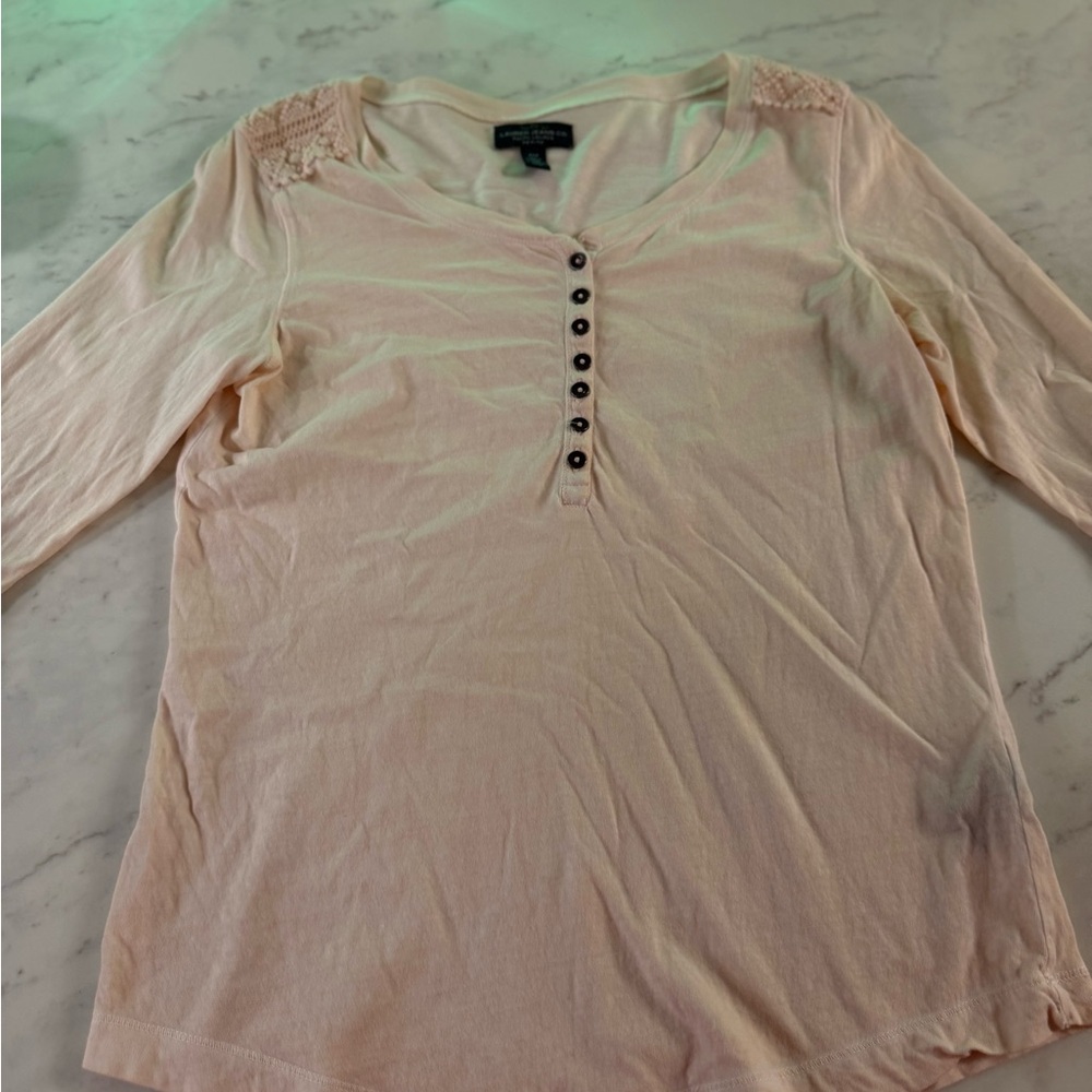 Lauren Ralph Lauren Henley 3/4 sleeve Women's Top